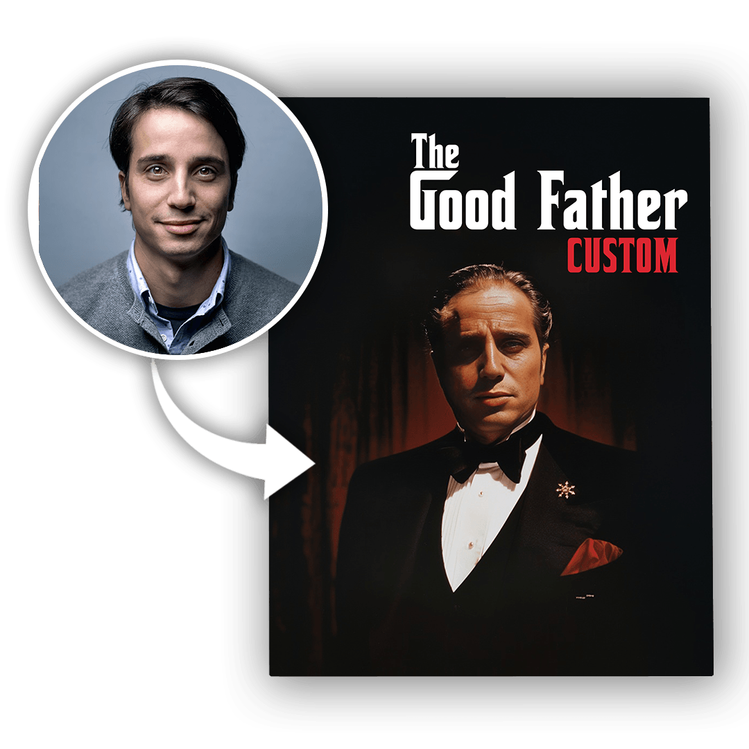 Personalizowany Obraz na płótnie The Good Father na Dzień Ojca - Mejkmi - Personalizowane Prezenty Dla Twoich Bliskich!