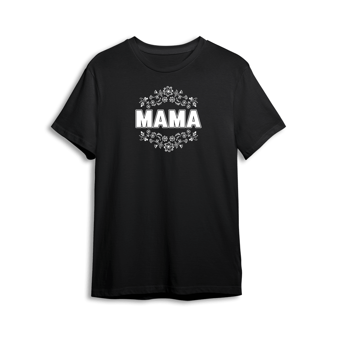 Koszulka z Napisem "Mama - Kwiaty" - Mejkmi - Personalizowane Prezenty Dla Twoich Bliskich!