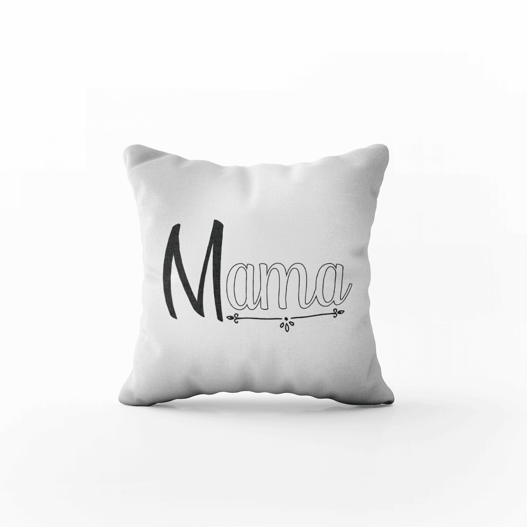 Poduszka z Napisem "Mama - Cienki Napis" - Mejkmi - Personalizowane Prezenty Dla Twoich Bliskich!