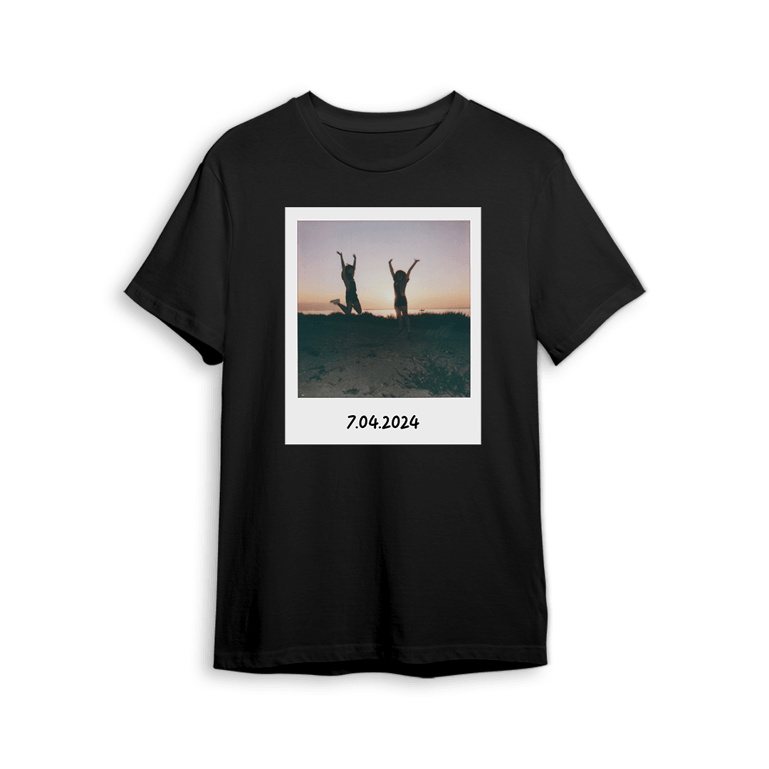 Personalizowana koszulka Polaroid z Twoim zdjęciem - Mejkmi - Personalizowane Prezenty Dla Twoich Bliskich!