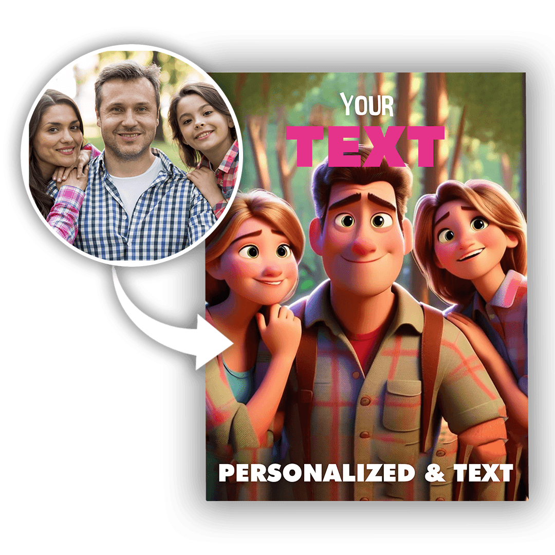 Personalizowany Obraz na płótnie Disney Twój tekst i zdjęcie - Mejkmi - Personalizowane Prezenty Dla Twoich Bliskich!