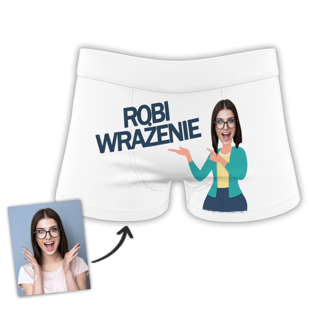 Śmieszne personalizowane bokserki z własnym nadrukiem/zdjęciem twarzy na prezent 22 - Mejkmi - Personalizowane Prezenty Dla Twoich Bliskich!