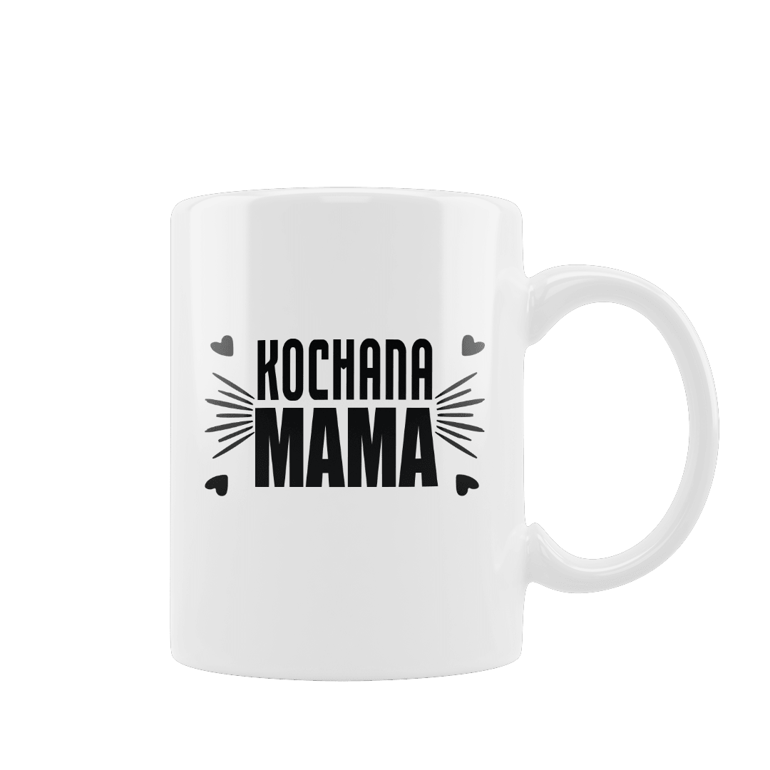 Kubek z Napisem "Kochana Mama" - Mejkmi - Personalizowane Prezenty Dla Twoich Bliskich!