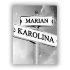 Personalizowany Obraz na płótnie dla żony - znak drogowy - Mejkmi - Personalizowane Prezenty Dla Twoich Bliskich!