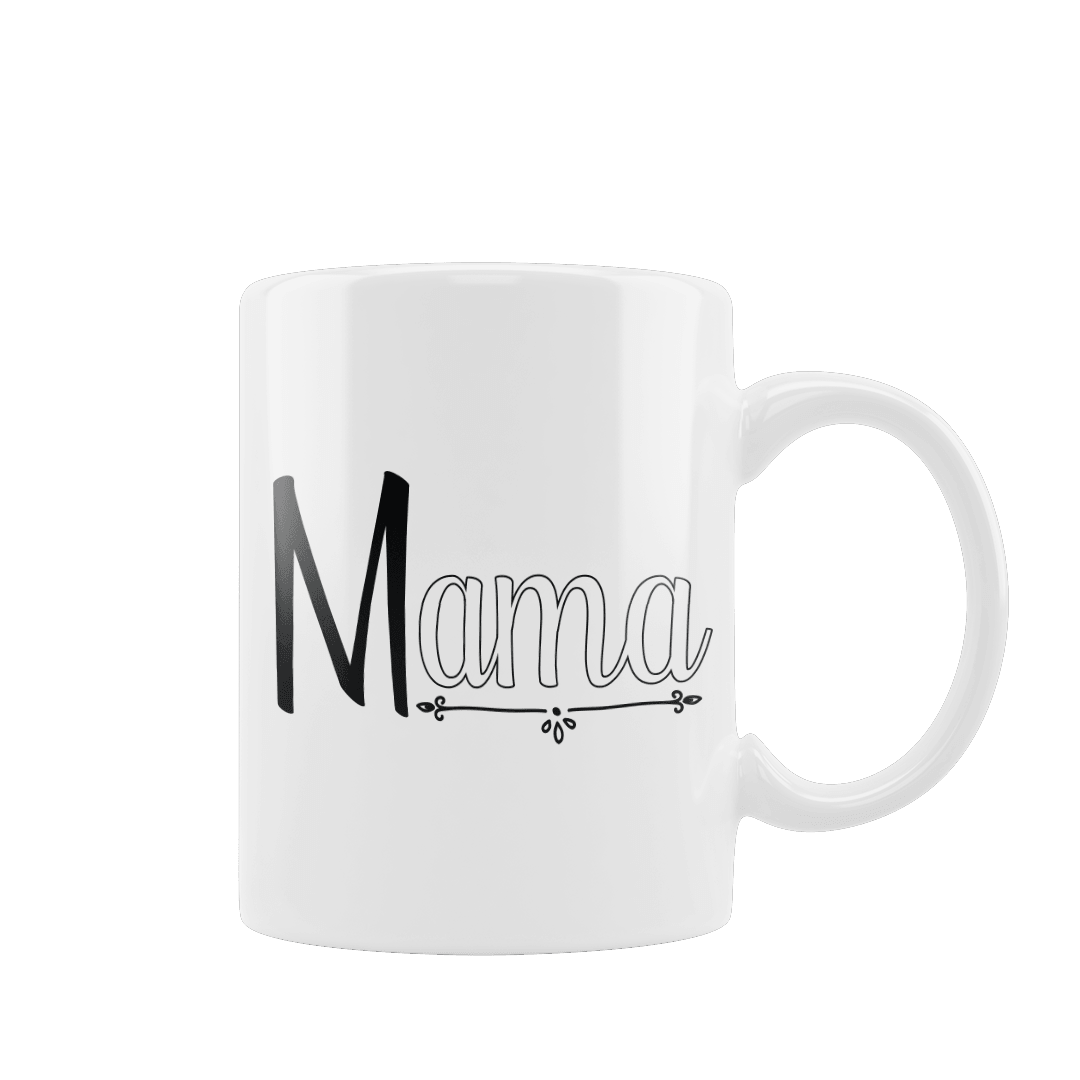 Kubek z Napisem "Mama - Cienki Napis" - Mejkmi - Personalizowane Prezenty Dla Twoich Bliskich!