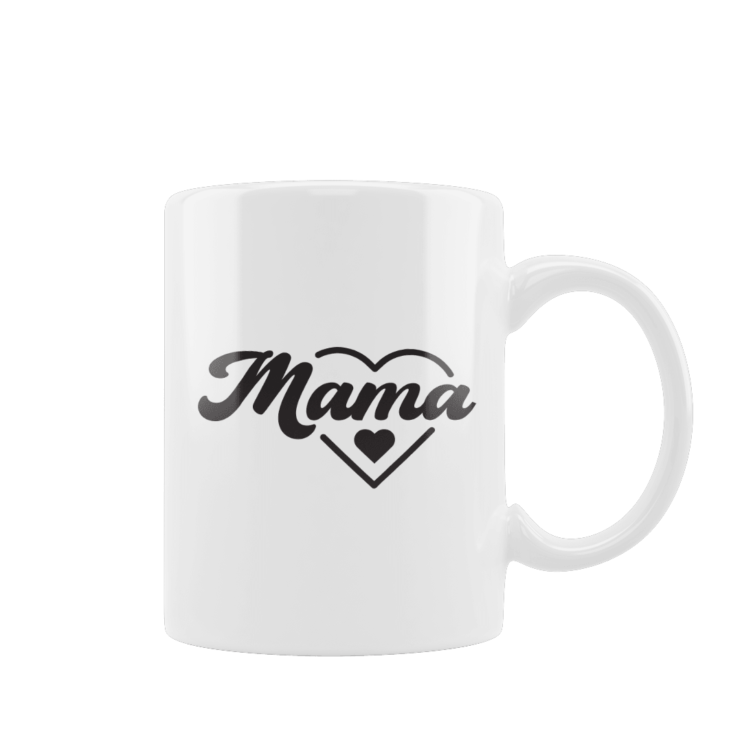 Kubek z Napisem "Mama - w Sercu" - Mejkmi - Personalizowane Prezenty Dla Twoich Bliskich!