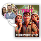Personalizowany Obraz na płótnie Disney Twój tekst i zdjęcie - Mejkmi - Personalizowane Prezenty Dla Twoich Bliskich!