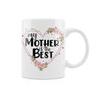 Kubek z Napisem "My mother is the best" - Mejkmi - Personalizowane Prezenty Dla Twoich Bliskich!
