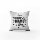 Poduszka z Napisem "Najlepsza Mama Pod Słońcem" - Mejkmi - Personalizowane Prezenty Dla Twoich Bliskich!