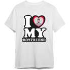 Personalizowana Koszulka I Love My Boyfriend z Twoim zdjęciem na prezent - Mejkmi - Personalizowane Prezenty Dla Twoich Bliskich!